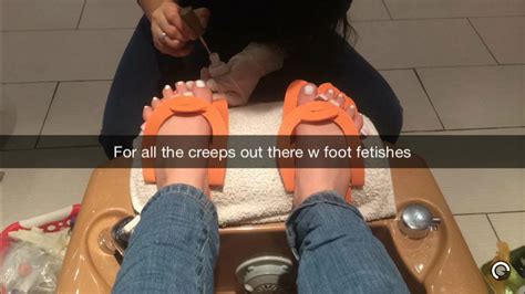 sneaky foot fetishist gets oiled up